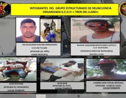 Abatido un líder del Tren del Llano junto con tres integrantes de su grupo