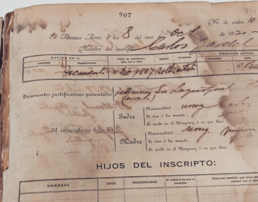 CONFIRMADO: Carlos Gardel era uruguayo