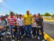 Gobernador Luis Caldera inspecciona asfaltado en la circunvalación 3