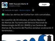 Cancelan alertas de tsunami en el Caribe tras fuertes terremotos registrados en Venezuela