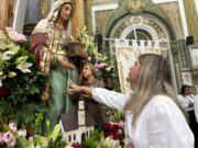 Primera Dama del Zulia acompaña develación de los mantos sagrados que lucirá La Chinita en sus fiestas patronales