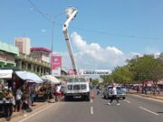 Gobernación del Zulia y Corpoelec rehabilitan iluminación de la avenida Libertador